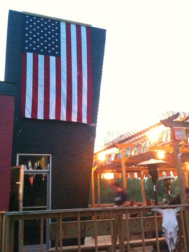 American flag at The Draft Bar by DerekSteen, <a href="http://topsandbottomsbar.com" rel="nofollow"><b>The Draft Bar</b></a> (<i>I believe it was