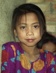 Girl in temple school; S Xishuangbanna, Yunnan, China