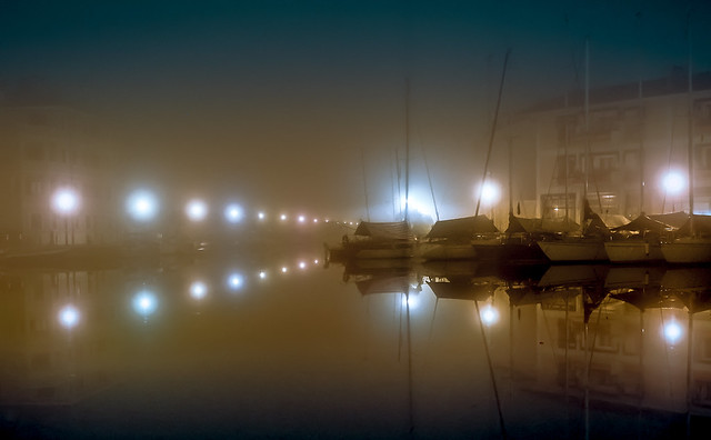 One Foggy Night at Grado's Old Harbour - 1