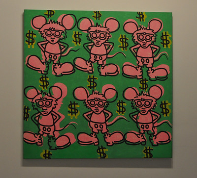 Keith Haring, "Andy Mouse" (August 11, 1985)