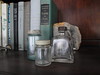 Small glass jar collection by New Dominion Blues Studios