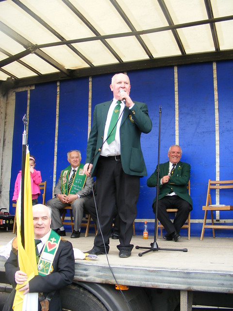 AOH Parade in Kilrea County Derry - Speeches from the Platform