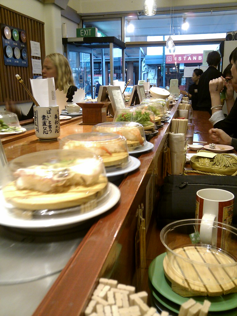 2010-03-31 18.28.40.jpg | All aboard the sushi train | Flickr