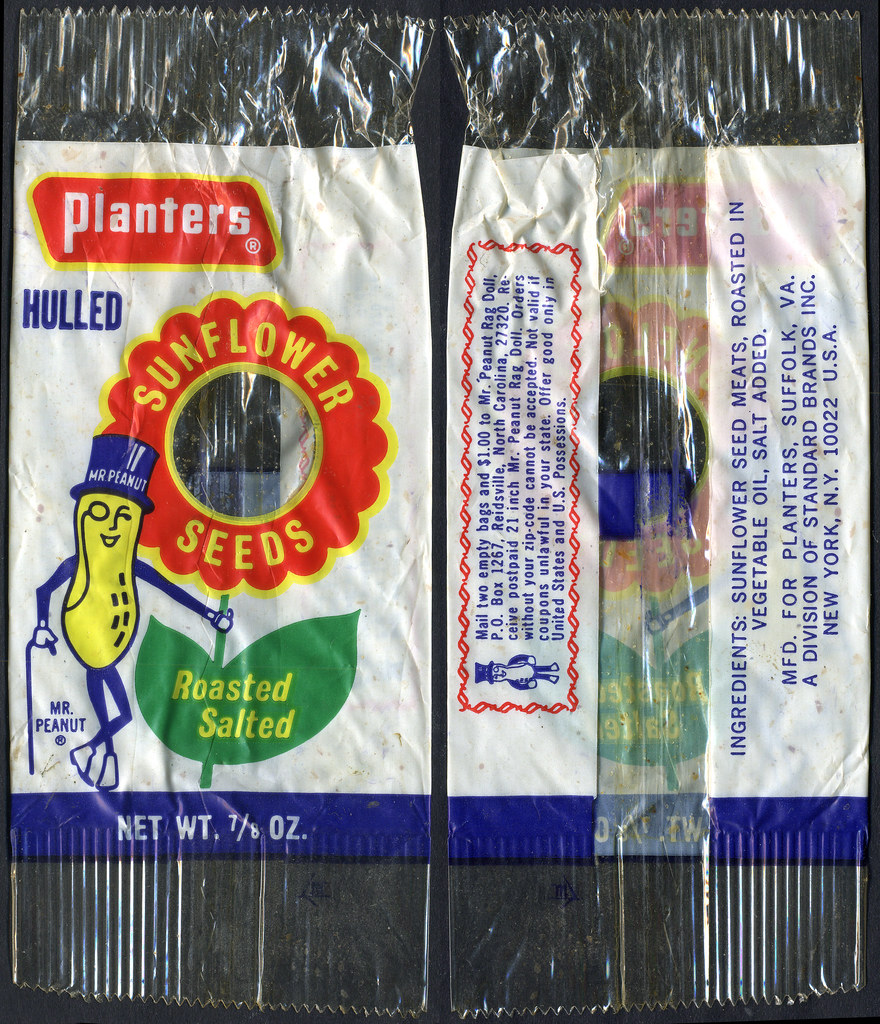 Planters Hulled Sunflower Seeds Package 1970 S Flickr