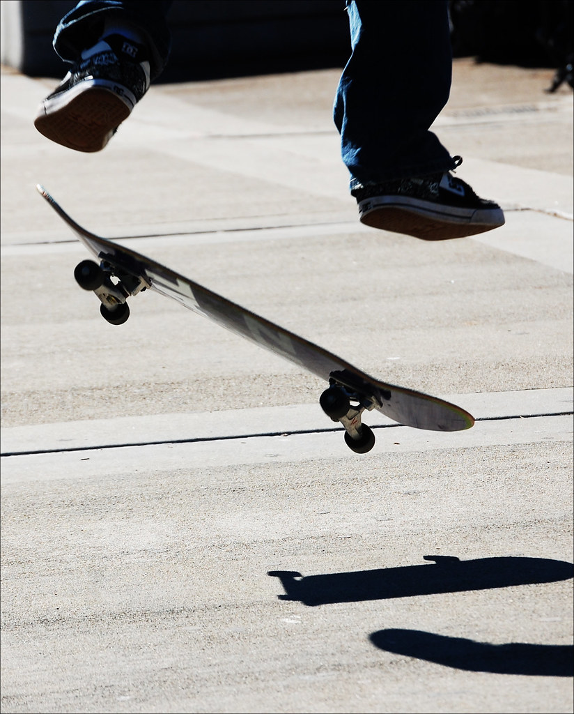 Skateboard | Some kid skateboarding at lunch. James Logan Hi… | Flickr