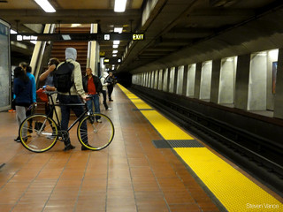 Waiting for the train | It's a Schwinn Madison bike. 16th/Mi… | Flickr