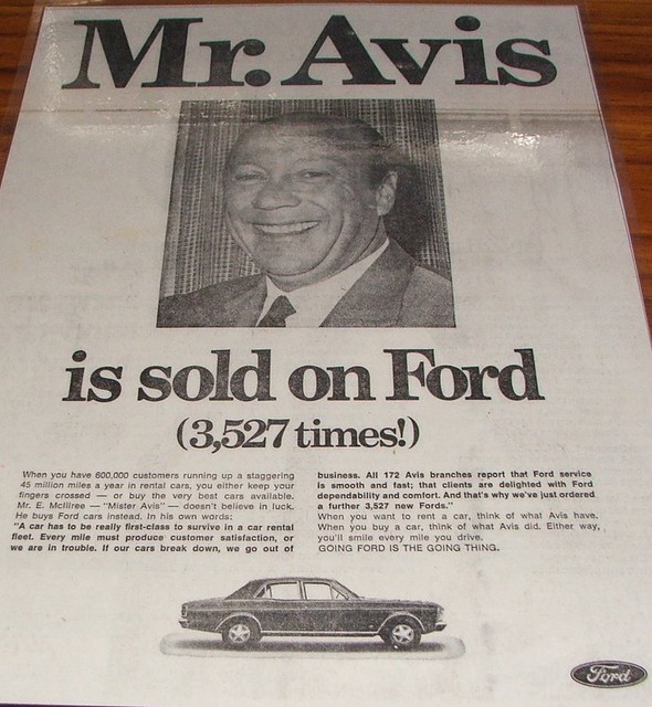 1969 Ford XW Falcon- Avis Rent a Car Ad | 1969 Ford XW Falco\u2026 | Flickr