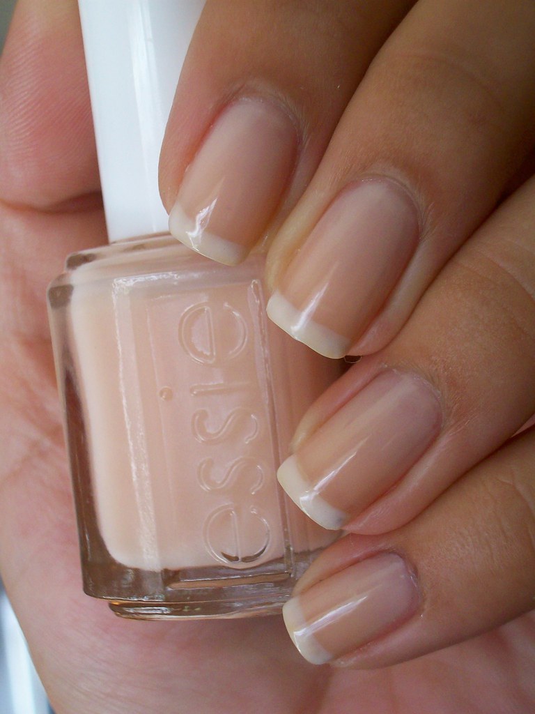 French Mani: Essie Real Simple, Marshmallow, My Way | Flickr