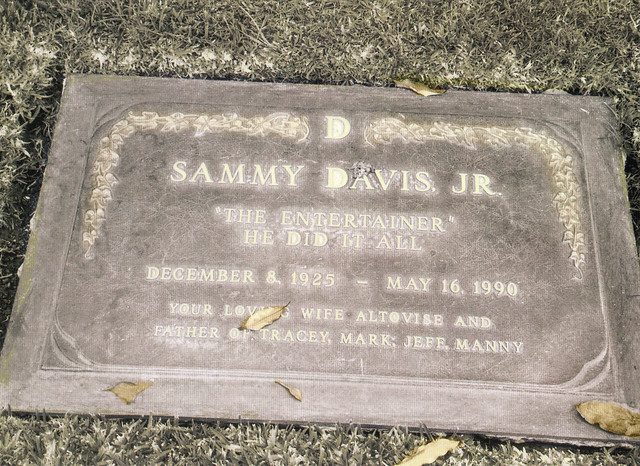 Sammy Davis Jr. Headstone Postcard