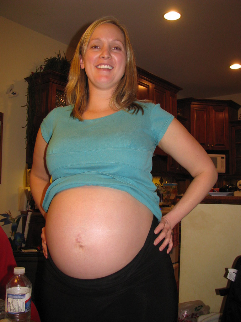 One big pregnant belly - nice! 