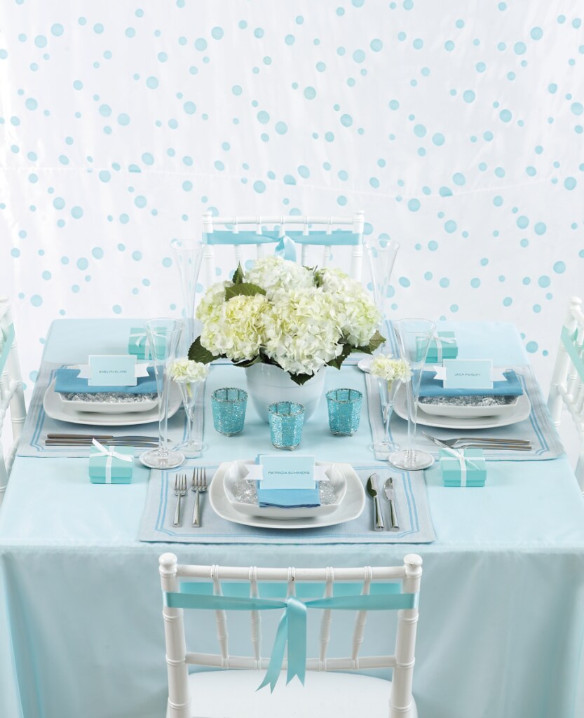 tiffany blue table setting