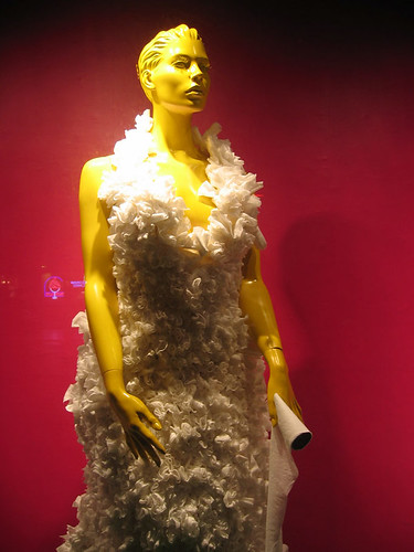 Toilet paper dress | Close up of the toilet paper dress. It … | Flickr
