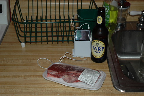 ipod, steak, beer (w/ flash) | by C.K. Sample III