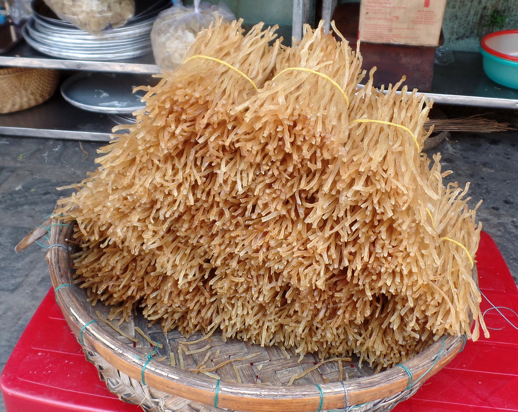 Home-made noodles in Hanoi