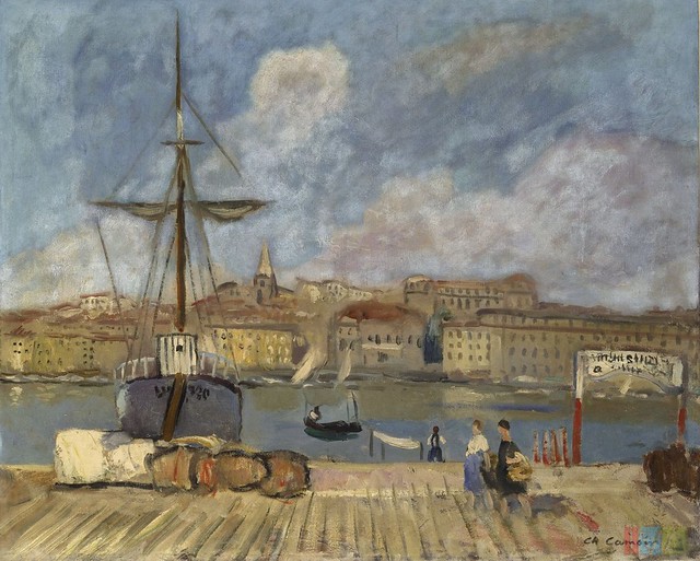 Camoin, Charles (1879-1965) - 1926 View of Marseilles from the Pier (Indianapolis Museum of Art, U.S.A.)