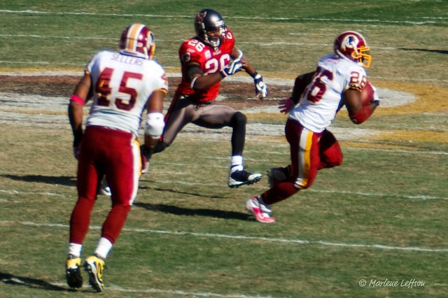 Redskins vs Bucs, Clinton Portis and Mike Sellers