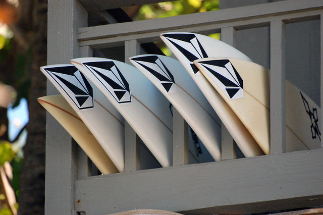 Boards at the Volcom Pipehouse