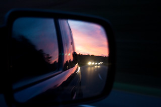 Sunset out Passenger-side Side Mirror