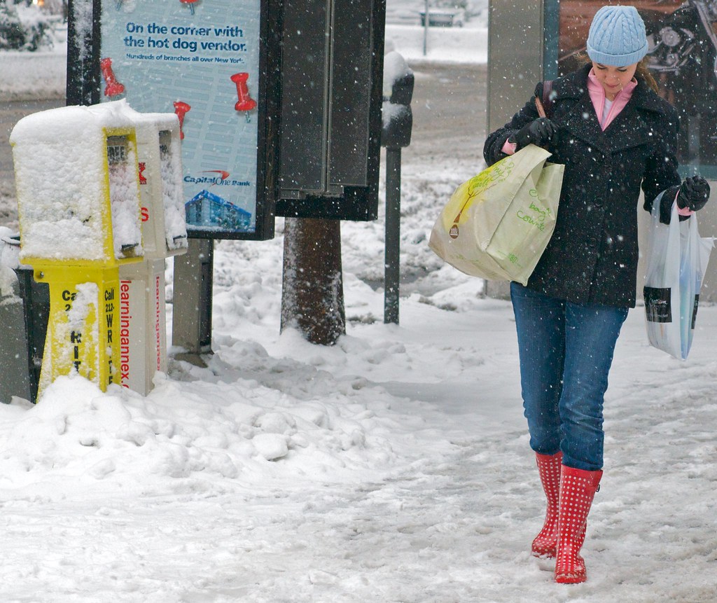Well, I don't know about anyone else -- but I think it's a *perfect* day for red Wellies!
