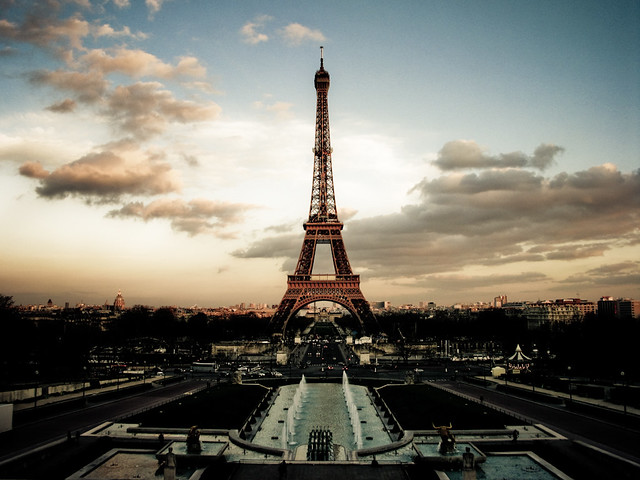 Eiffel Tower at Dusk - Paris, France, Europe '09