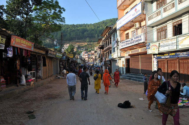 Tansen Nepal Einkaufsstraße