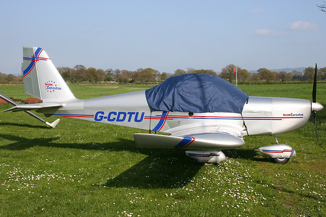 G-CDTU - 2005 build Aerotechnik EV-97 Eurostar, based at Arclid
