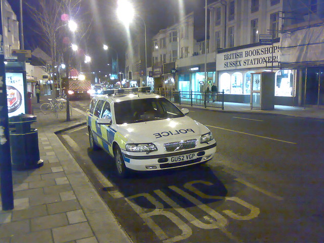 GU52VGP Sussex Police Volvo V70 T5 Roads Policing Unit Parked up Outside The old COOP on London Road Brighton