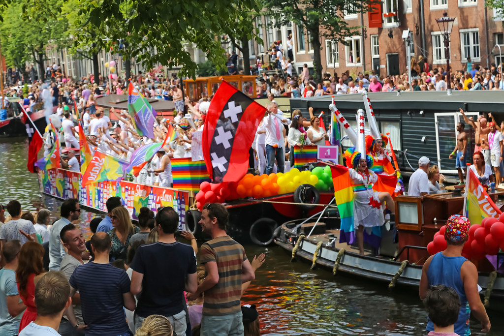 Gay Pride 2015 Amsterdam Netherlands Prinsengracht