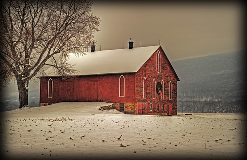 red snow barn rural nikon raw nef pennsylvania rustic potd hdr photomatixpro lockhavenpa d3s clintoncountypa sigma2470ifexdghsm
