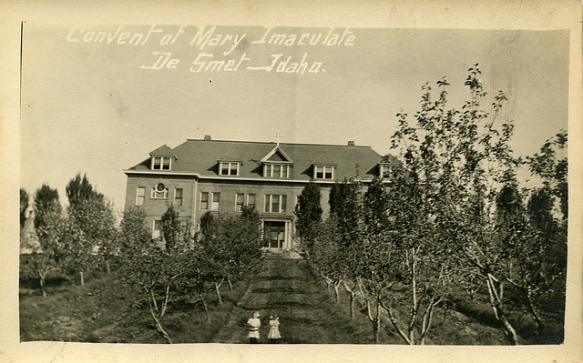 Convent of Mary Immaculate and Sisters of Providence School, Sacred Heart Mission, circa 1910 - DeSmet, Idaho