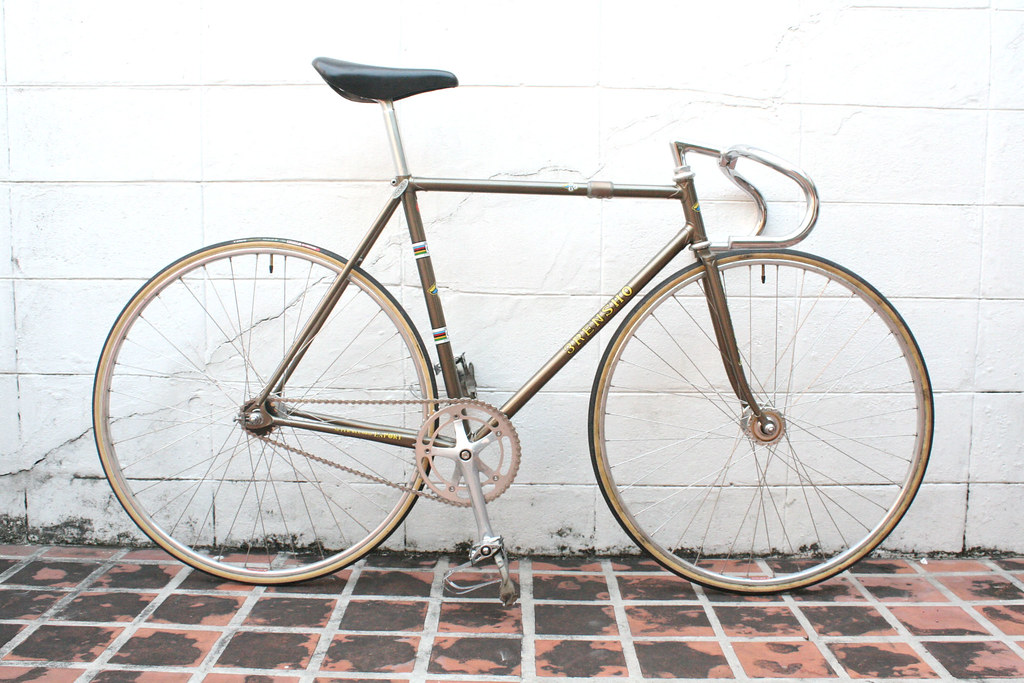 Cadre Vélo Piste 3Rensho Early Track NJS Keirin - 520 Mm, Acier, Bleu, Occasion Bon état (Japon)