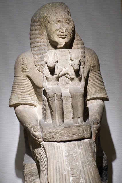 Tomb statue of Angeriautef royal writer  (Leiden RMO, Saqqara, 1250bc, 19d (Ramses II))