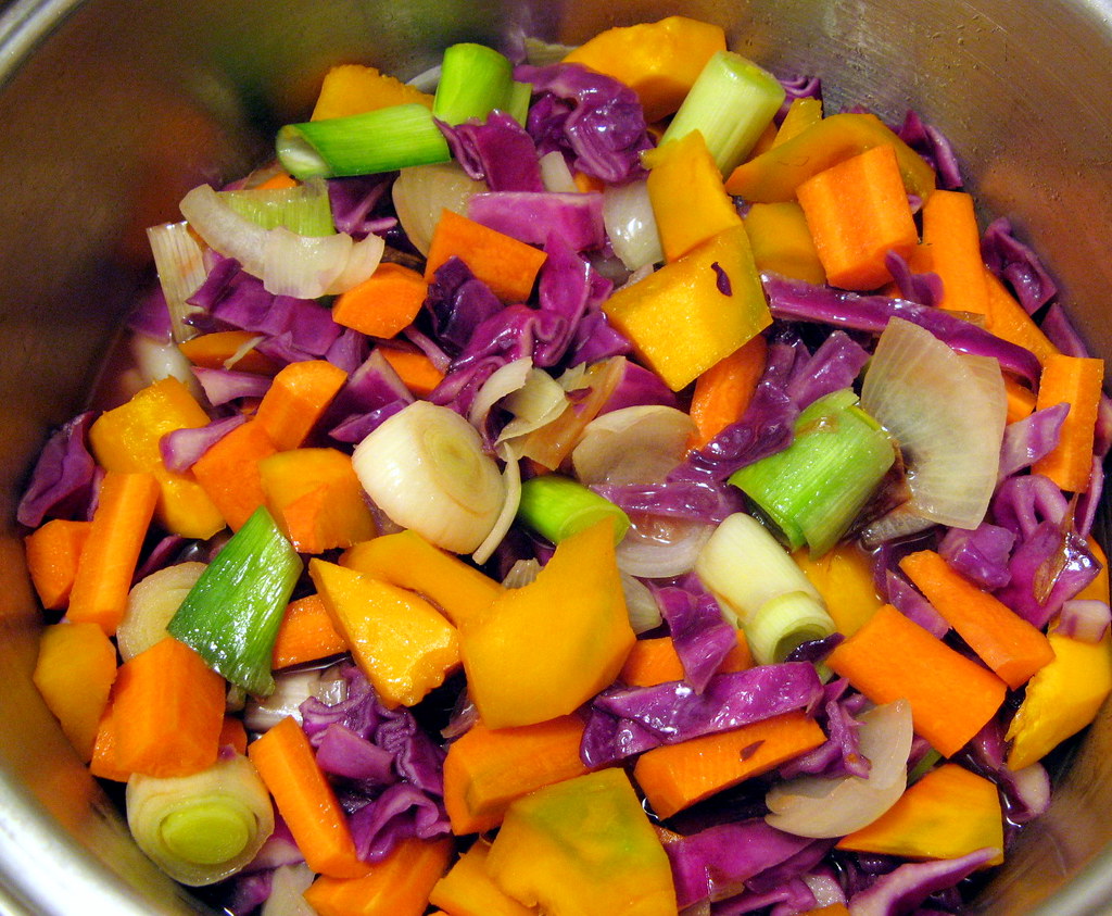 Vegetable soup in the making!