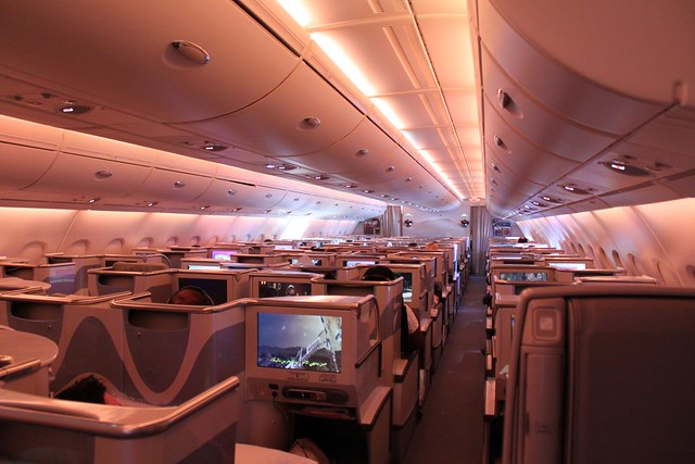 Business Class on the Emirates A380 Inflight
