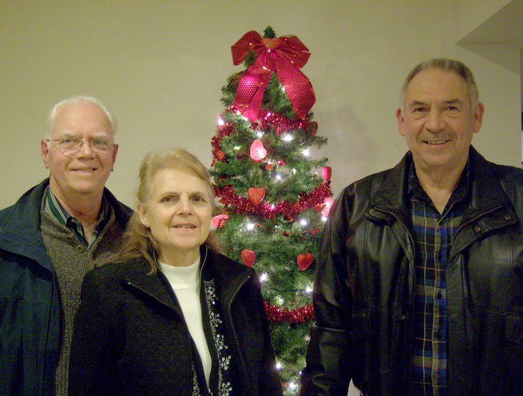Ken, Sharen, and Dave with the Valentine Tree at Taste of Country, Lisbon, Ohio