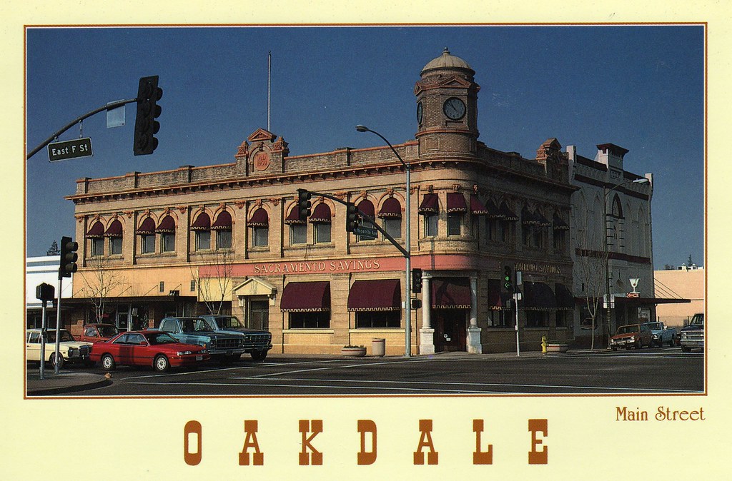 Postcard of Oakdale | Main Street, Oakdale, California. Oakd… | Flickr