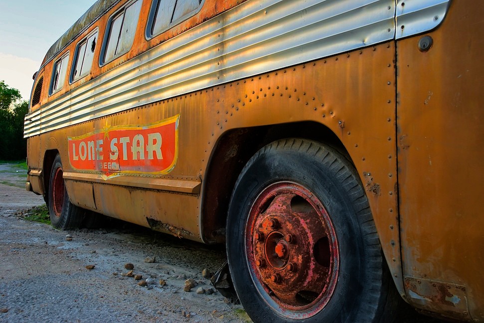Rusted bus