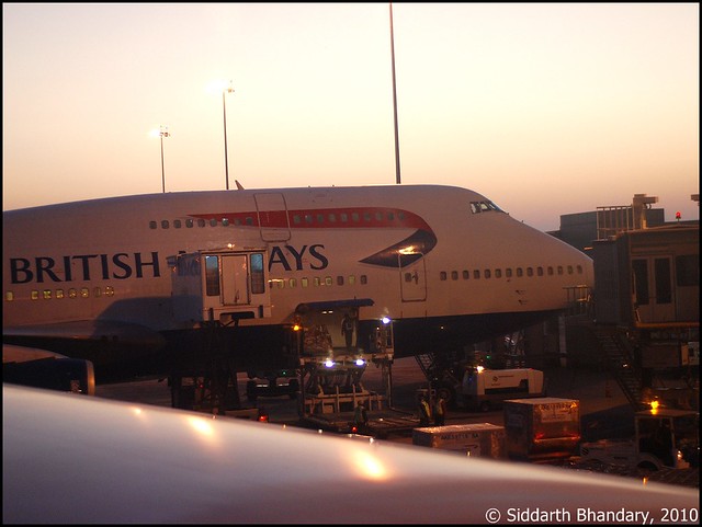 British Airways Boeing 747 at BIAL