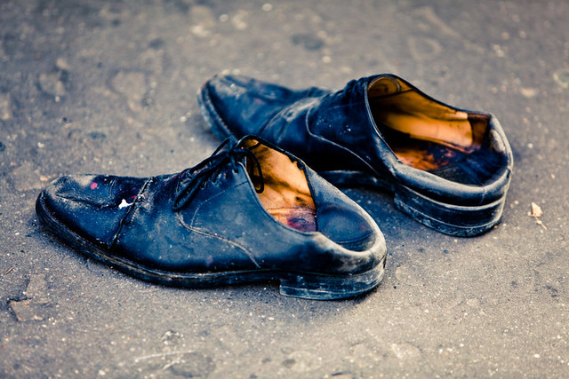 These Shoes Have Been Broken In | Shoes seen on the street a… | Flickr