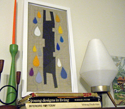 mini quilt framed | by fries in a cone
