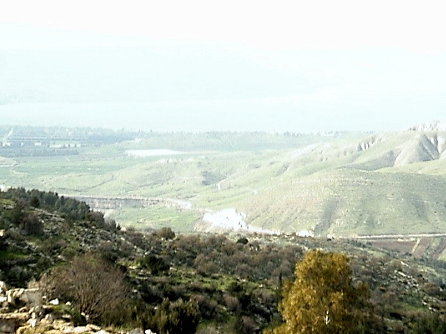 Views of Galilee and Golan Hills from Gadara