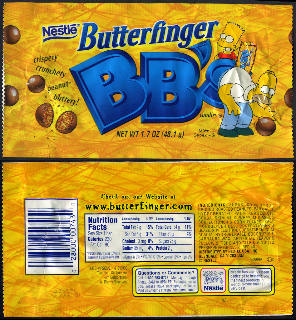 Nestle Butterfinger The Simpsons