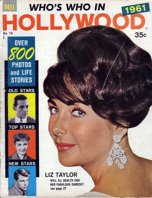 Elizabeth Taylor on the cover of Who's Who in Hollywood 1961