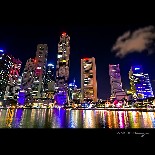 Colourful Night Lighting @ Singapore River 05