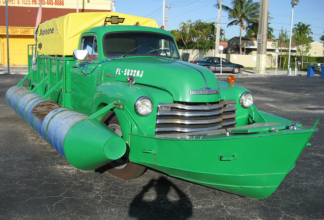Replica of converted Chevy truck/boat