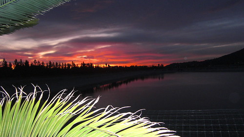sunset lake backyard reservoir 2010