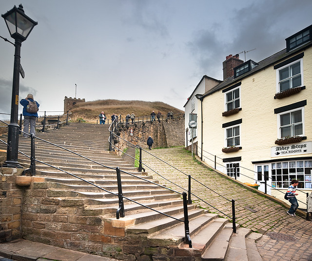 Whitby Steps from the bottom