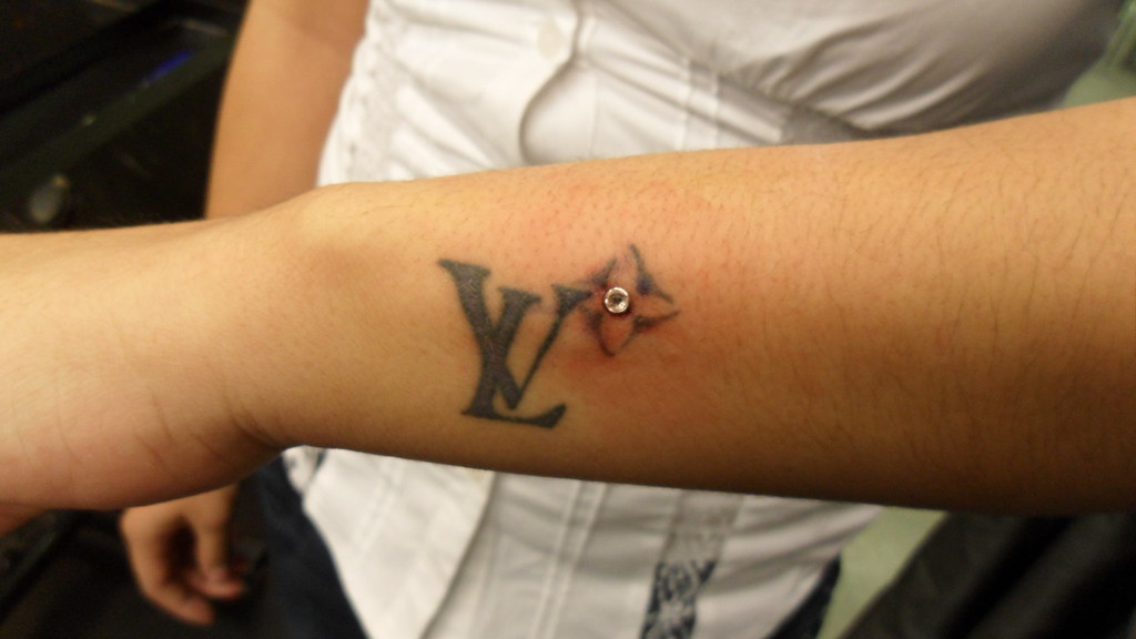 Louis Vuitton Logo Tattoo