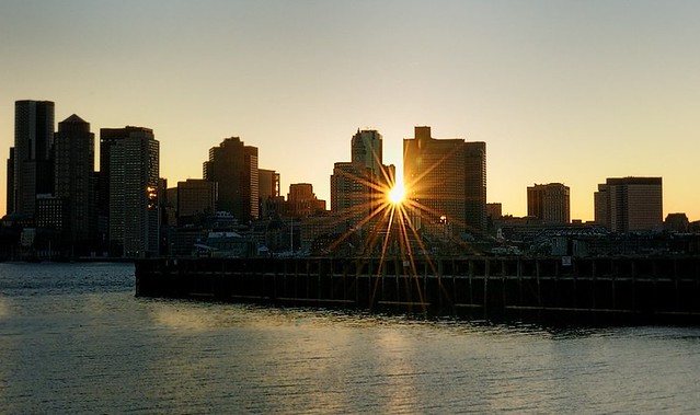 Boston Sunset Tonight