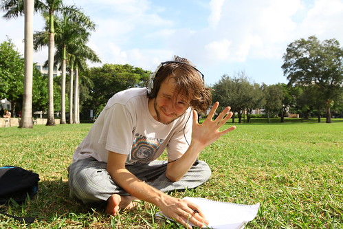 Student on the Lawn
